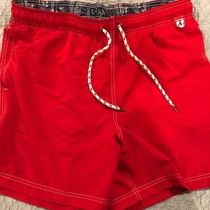 Large Red Lands’ End Swim Suit